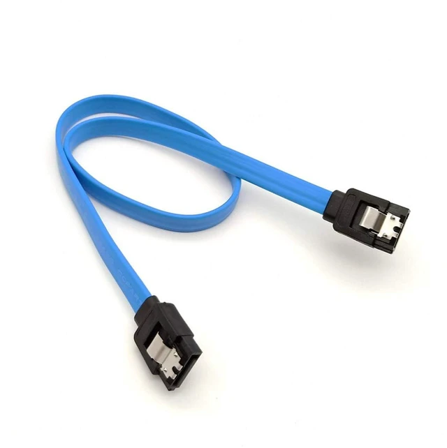 Alt view image 4 of 4 - AJMRTC 5-Pack SATA 3.0 6Gbps Data Cable, 40CM Dual Straight 7Pin SATA III Cord, Backward Compatible SATA2.0, Blue Hard Drive SSD Data Cable with Locking Latch for Motherboard, HDD, SSD, Optical Drive
