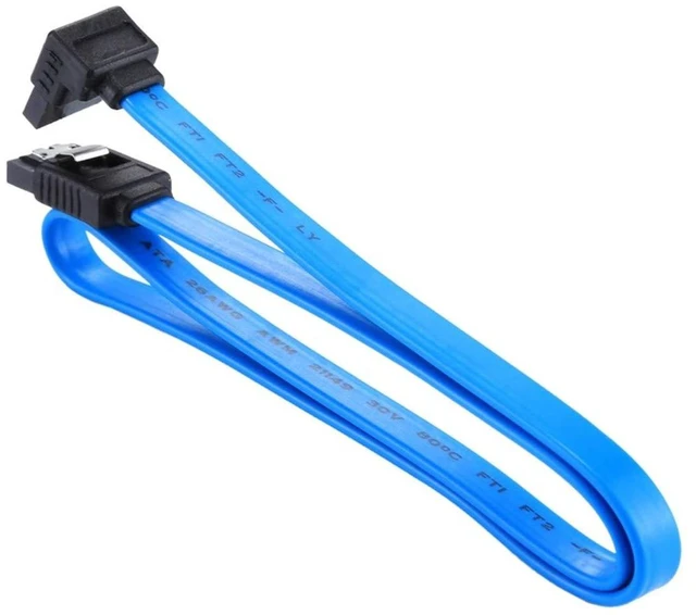 Alt view image 2 of 4 - AJMRTC 5-Pack SATA 3.0 6Gbps Data Cable, 40CM Dual Straight 7Pin SATA III Cord, Backward Compatible SATA2.0, Blue Hard Drive SSD Data Cable with Locking Latch for Motherboard, HDD, SSD, Optical Drive