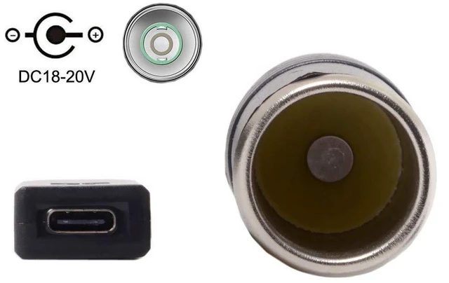 Alt view image 5 of 7 - AJMRTC CY USB C to Cigarette Lighter Receptacle Cable, Built-in PD Trigger Chip, 20V 65W Max Power, Type-C Male to Car Cigarette Lighter Female Socket Power Adapter Cord for Car Air Pump, Dash Cam