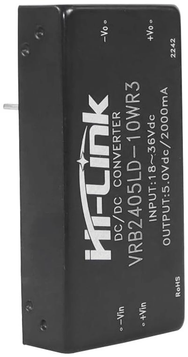 Alt view image 2 of 4 - AJMRTC 10D2405B Isolated DC-DC Converter Module, 10W 24V to 5V 2000mA, 1500V Isolation, 1836V 2:1 Wide Input, DIP Through Hole Switching Power Module for Industrial Control, Instrument, Embedded Syst