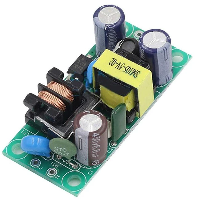 Alt view image 6 of 7 - AJMRTC 2-Pack AC-DC Isolated Switching Power Supply Module Board, AC 100-240V to DC 5V Regulated Power Converter Board, Isolation Protection, Low Ripple for LED, Router, Single Board Computer, DIY