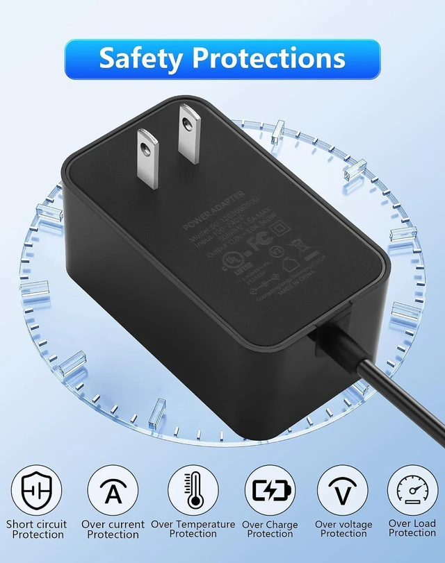 Alt view image 7 of 7 - AJMRTC 12V 3A AC to DC Power Supply Adapter, AC 100-240V Input, DC 12V 36W Output, 3.5mm x 1.35mm Center Positive Plug for LED Strip, Camera, Router, CCTV, Speaker, LCD Monitor