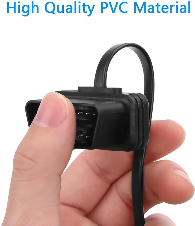 Alt view image 2 of 7 - AJMRTC Right Angle OBD2 to Type C Power Cable, OBD II 16Pin Male to USB-C Adapter, 12V 3A Output, 90 Degree L-Shape Connector for Dash Cam, GPS Tracker, Car Electronics