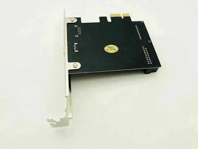 Alt view image 4 of 5 - AJMRTC PCIe to USB 3.1 Type-C Expansion Riser Card, 5Gbps, 2.4A Fast Charging, with 19Pin Internal Header for Desktop Front Panel & Mining Rig