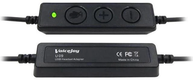 Alt view image 2 of 5 - AJMRTC QD Quick Disconnect Headset to USB Adapter Cable, Inline Volume & Mic Mute Control Cord for Call Center QD Headset, PC Laptop VOIP Softphone