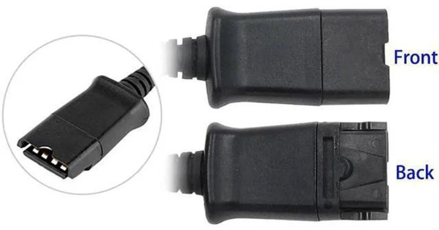 Alt view image 5 of 5 - AJMRTC QD Quick Disconnect Headset to USB Adapter Cable, Inline Volume & Mic Mute Control Cord for Call Center QD Headset, PC Laptop VOIP Softphone