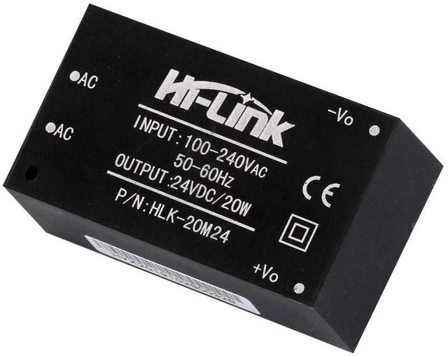 Main image of AJMRTC HLK-20M24 AC-DC Isolated Switching Power Supply Module, 85-265V AC to 24V DC 20W Step-Down Converter Module for Household Intelligent Equipment, DIY Electronics, 1 PCS