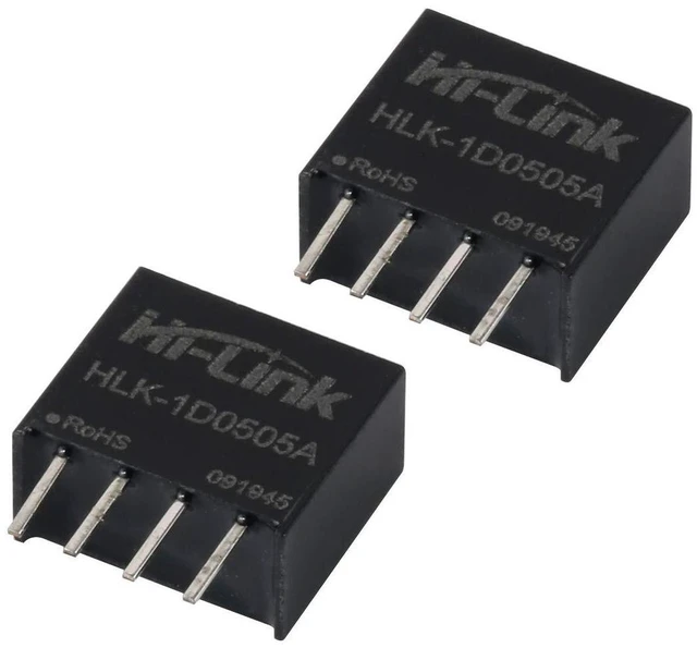 Alt view image 4 of 7 - AJMRTC HLK-1D0505A DC-DC Isolated Power Supply Module, 5V to 5V 1W 200mA, 88% High Efficiency SIP Mini Isolation Converter for SPI, Smart Home Switch, IoT Circuit (6 PCS)
