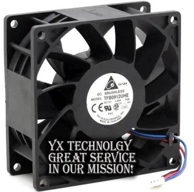 Main image of AJMRTC TFB0912UHE 9238 Server Cooling Fan, 92x92x38mm DC 12V 2.28A High Speed Brushless Axial Fan, 5000RPM High Airflow Heavy Duty Cooling Fan for Server, Chassis, Power Supply, Industrial Cabinet