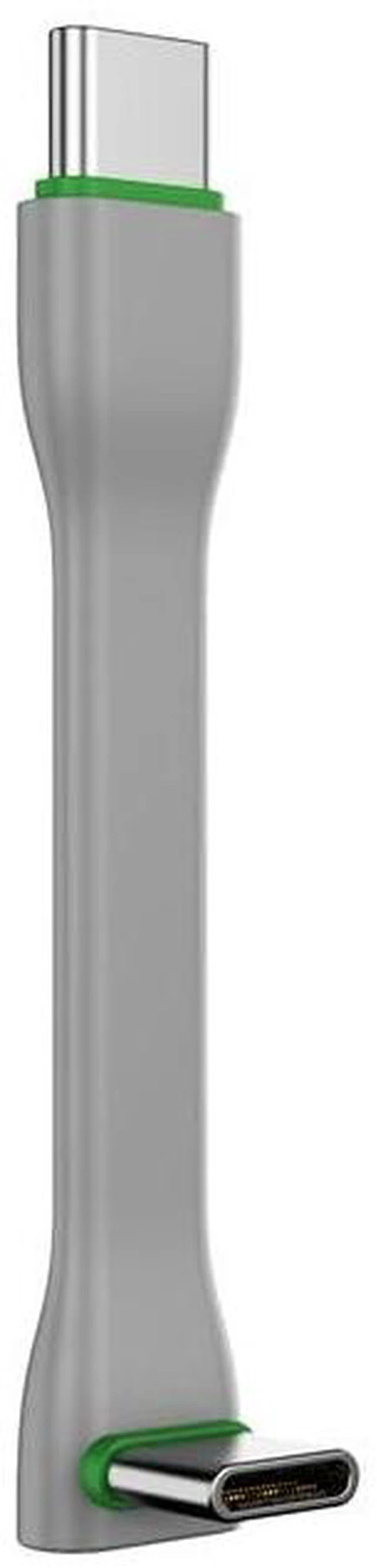 Main image of AJMRTC JY-CC 90 Degree USB-C to USB-C Short Cable, 40Gbps / 20Gbps Super Speed Data Transfer, PD 240W Fast Charging, 8K Video Output, Grey 74mm Flat Cable for Laptop, Tablet, Docking Station