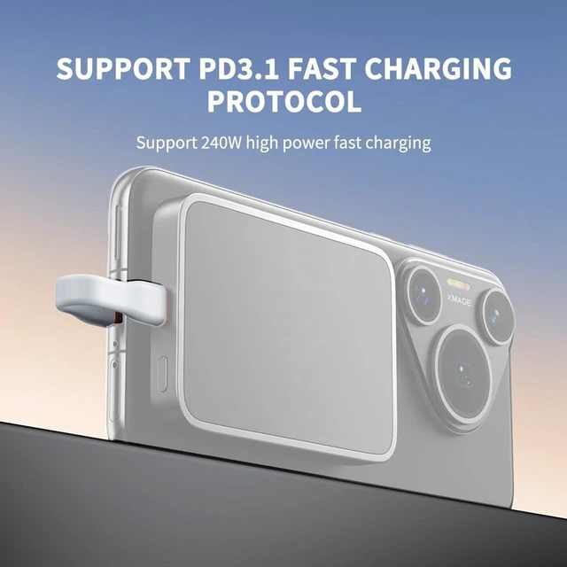 Alt view image 7 of 7 - AJMRTC JY-CC 90 Degree USB-C to USB-C Short Cable, 40Gbps / 20Gbps Super Speed Data Transfer, PD 240W Fast Charging, 8K Video Output, Grey 74mm Flat Cable for Laptop, Tablet, Docking Station
