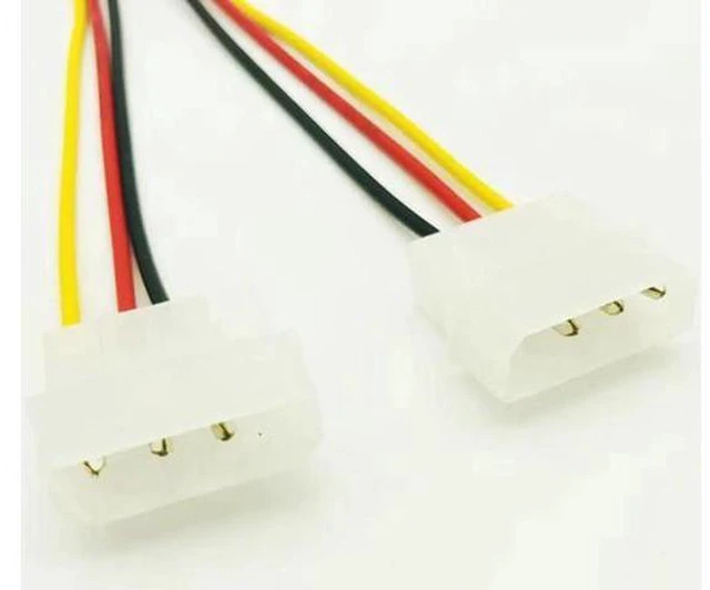 Alt view image 2 of 5 - AJMRTC 5 Pack Dual 4 Pin Molex to 6 Pin PCIe Graphics Card Power Converter Cable, 4P Molex to PCI-E 6Pin GPU Power Adapter Cord for Desktop PSU, External Graphics Card