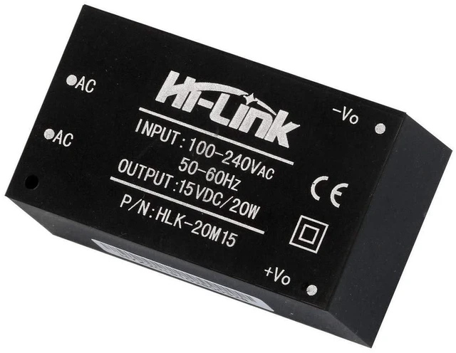 Alt view image 5 of 7 - AJMRTC 2 Pack HLK-20M15 AC-DC Isolated Switching Power Supply Module, Wide 85-265V AC Input to 15V DC 20W Step Down Converter, Low Ripple Power Module for Smart Home, Household Electronics, Industrial