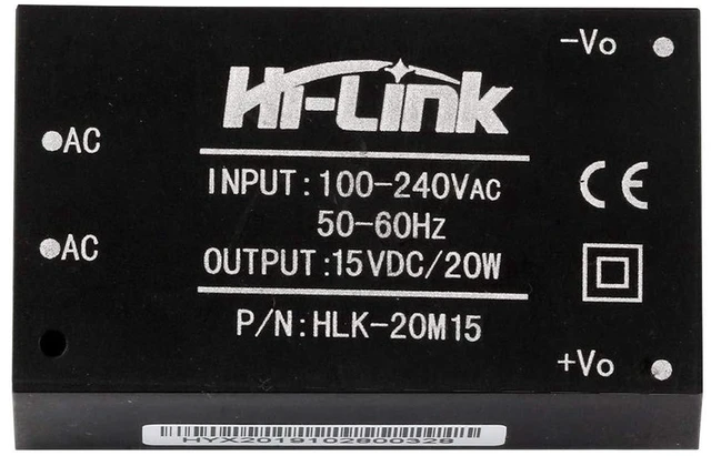 Alt view image 3 of 7 - AJMRTC 2 Pack HLK-20M15 AC-DC Isolated Switching Power Supply Module, Wide 85-265V AC Input to 15V DC 20W Step Down Converter, Low Ripple Power Module for Smart Home, Household Electronics, Industrial