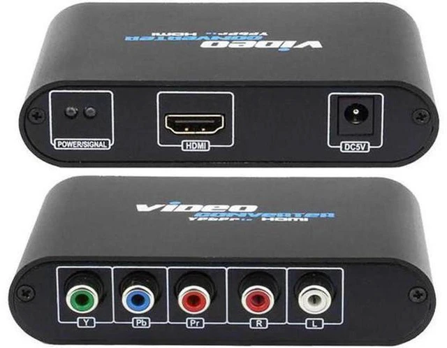 Main image of AJMRTC 5 RCA YPbPr Component RGB to HDMI Converter, 1080P Analog Video Audio Adapter for PS2, Original Xbox, Wii, DVD Player, PSP, N64 to HDTV Monitor Projector