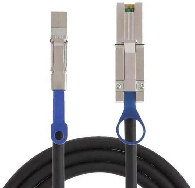 Alt view image 2 of 5 - AJMRTC Mini SAS HD External Cable, SFF-8644 to SFF-8088 6Gbps High Speed SAS Data Cable 2M for RAID Controller, Server, JBOD Storage Enclosure