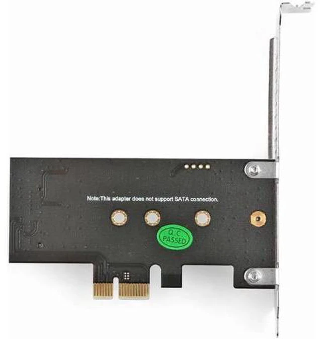 Alt view image 3 of 5 - AJMRTC PCIe x1 to M.2 NVMe SSD Adapter Card, PCI Express X1 Riser Expansion Card for M.2 Key M NVMe SSD 2230 2242 2260 2280, Desktop Storage Converter