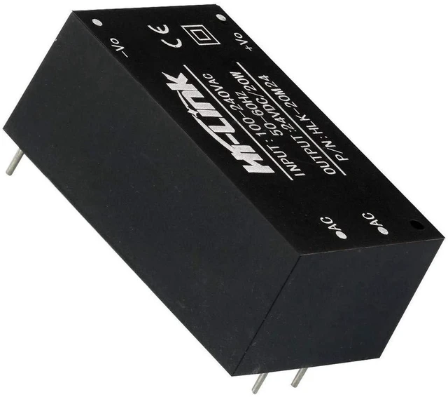 Alt view image 7 of 7 - AJMRTC 2 Pack HLK-20M24 AC-DC Step Down Power Supply Module, 90-265V AC to 24V DC 20W Isolated Switching Power Converter for Smart Home, Industrial Control, Sensor