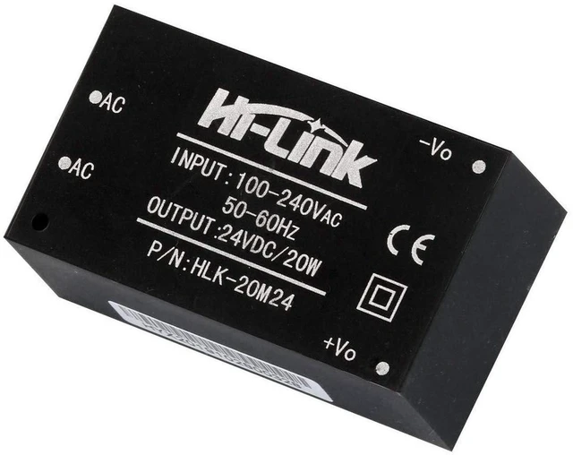 Alt view image 4 of 7 - AJMRTC 2 Pack HLK-20M24 AC-DC Step Down Power Supply Module, 90-265V AC to 24V DC 20W Isolated Switching Power Converter for Smart Home, Industrial Control, Sensor