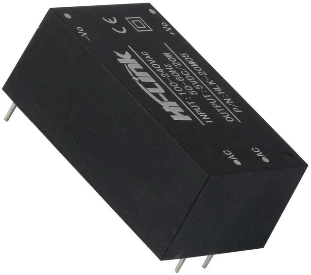 Alt view image 4 of 6 - AJMRTC 2 Pack HLK-20M05 AC-DC Step Down Power Supply Module, 90-265V AC to 5V DC 20W 4A Isolated Switching Power Converter for Smart Home, Sensor, Industrial Control