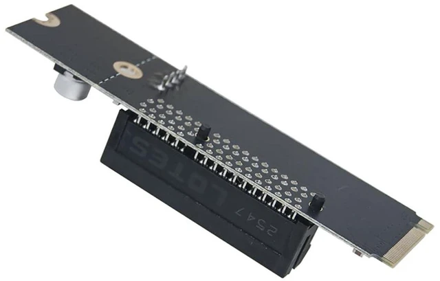 Alt view image 3 of 6 - AJMRTC PCIe 4.0 X4 to M.2 M-Key Adapter Card, Supports PCIe X1 X4 X8 X16 Slot, for M.2 NVMe 2260 2280 SSD, Comes with SATA Cable for Desktop PC SSD Expansion