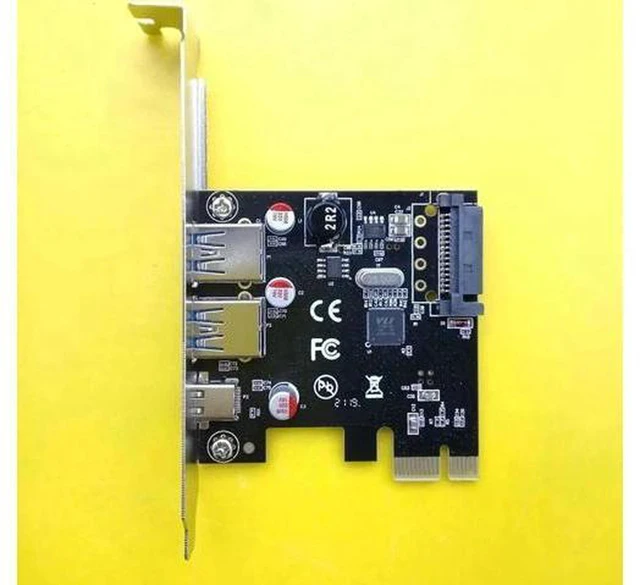 Alt view image 4 of 5 - AJMRTC PCI-E USB Expansion Card, PCIe to 1×USB 3.1 Type C + 2×USB 3.0 Type A Adapter Card, PCI Express X1 Expansion Add-On Card for Desktop PC