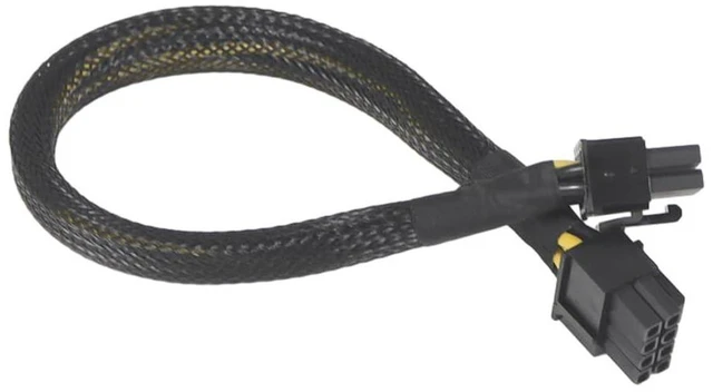 Alt view image 2 of 6 - AJMRTC 8Pin to 6+2Pin GPU Power Cable, 30cm Proprietary Workstation Graphics Card Power Cord Compatible with Dell Precision T5810 T5820 for PCIe Video Card Upgrade
