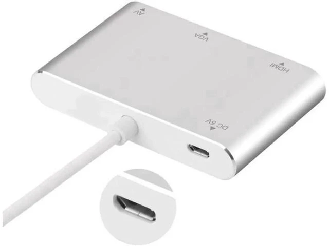 Alt view image 4 of 5 - AJMRTC Lightning to HDMI VGA Digital AV Converter Adapter Cable, 1080P Screen Mirroring for Apple iPhone, iPad, iPod, for TV, Monitor, Projector