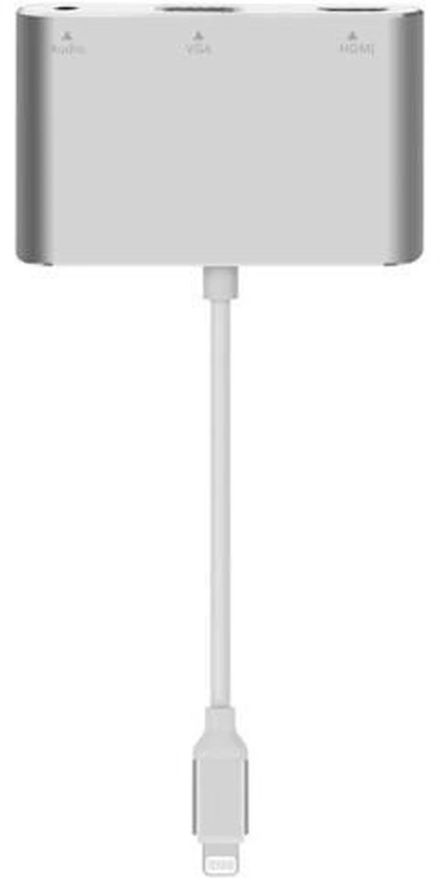 Alt view image 3 of 5 - AJMRTC Lightning to HDMI VGA Digital AV Converter Adapter Cable, 1080P Screen Mirroring for Apple iPhone, iPad, iPod, for TV, Monitor, Projector