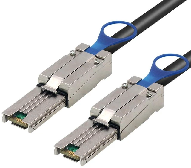 Alt view image 5 of 5 - AJMRTC Mini SAS HD SFF-8088 26Pin to SFF-8088 Server Overlay Cable, 50CM External 4-Lane SAS Cable for RAID Controller, HBA, JBOD, Storage Array Expansion
