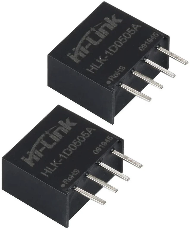 Alt view image 3 of 7 - AJMRTC HLK-1D0505A DC-DC Isolated Switching Power Supply Module, 5V to 5V 1W 200mA, 88% High Efficiency SIP Package Converter for Smart Home, SPI Communication Circuit (10 PCS)