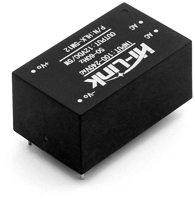 Alt view image 4 of 5 - AJMRTC HLK-5M12 AC-DC Isolated Switching Power Supply Module, 85-264V AC to 12V DC 5W 0.42A, Low Ripple Step Down Converter for Smart Home, IoT Sensor Circuit