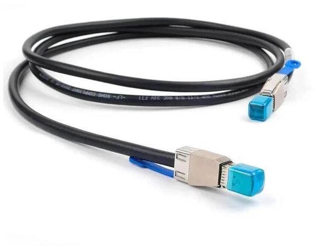 Alt view image 7 of 7 - AJMRTC 12G External Mini SAS HD SFF-8644 to SFF-8644 Cable, 1M / 3.3ft SAS 3.0 12Gbps Twinaxial Cable for Server, RAID Controller, JBOD, Storage Enclosure