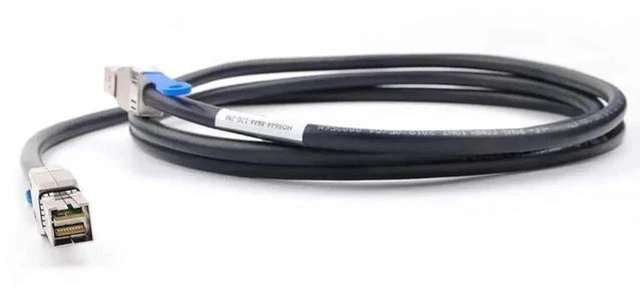 Alt view image 3 of 7 - AJMRTC 12G External Mini SAS HD SFF-8644 to SFF-8644 Cable, 1M / 3.3ft SAS 3.0 12Gbps Twinaxial Cable for Server, RAID Controller, JBOD, Storage Enclosure