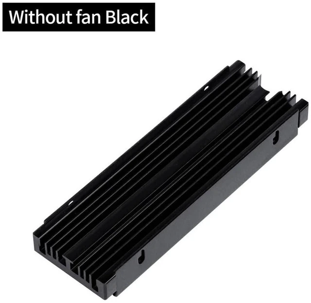 Alt view image 6 of 7 - AJMRTC M.2 SSD Heatsink, Dual-Side Grooved Aluminum Alloy Passive Cooler, Ultra Slim 0.39in Thick, Black, No Fan, Compatible with 2230 2242 2260 2280 NVMe SATA M.2 SSD for Desktop Laptop