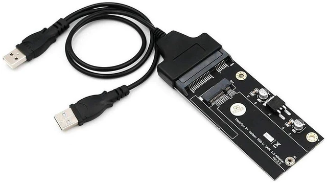 Main image of AJMRTC 20+6Pin Proprietary SSD to SATA 2.5" Adapter Card, USB 2.0 Converter with Cable for ThinkPad X1 Carbon Gen1 Original SSD, External Data Reading Recovery Board
