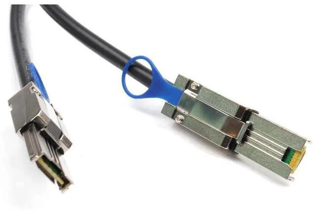 Alt view image 5 of 6 - AJMRTC Mini SAS 26Pin SFF-8088 to SFF-8088 External Cable, 2M / 6.6FT SAS 2.0 6Gbps Mini SAS Cord with Latch, for RAID HBA Card, JBOD, External Storage Array, Server SAN Connection