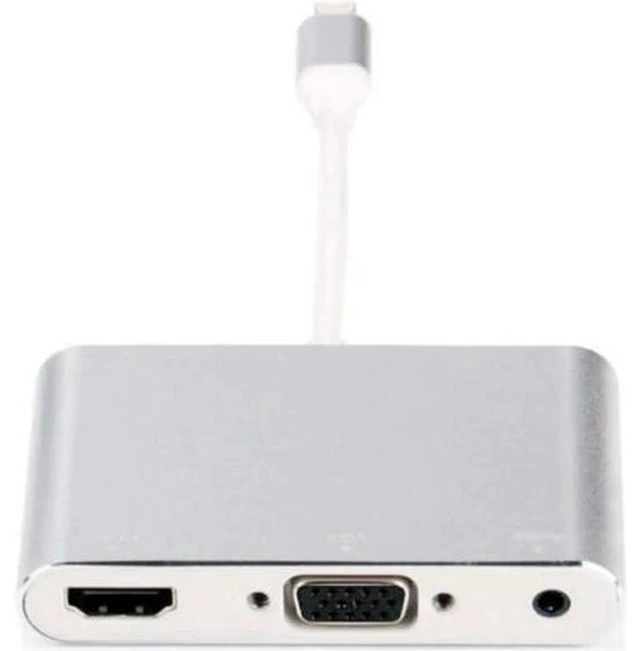 Main image of AJMRTC Lightning to HDMI VGA 3.5mm Audio Adapter Cable, 1080P Lightning Digital AV Converter for iPhone 7 7 Plus 8 X, Screen Mirroring to TV Monitor Projector