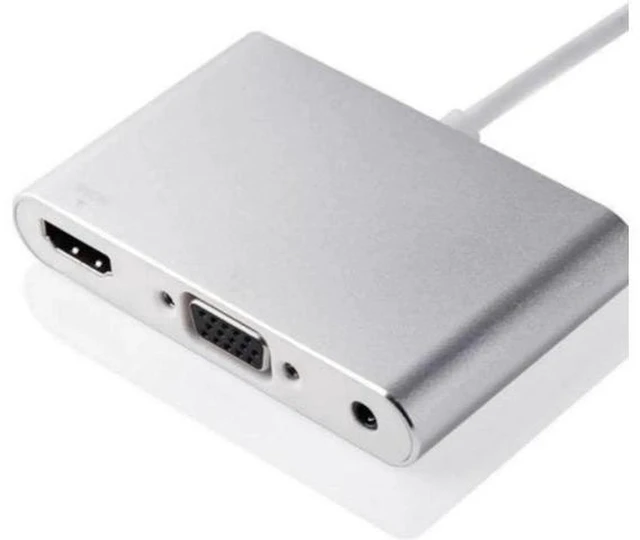 Alt view image 4 of 4 - AJMRTC Lightning to HDMI VGA 3.5mm Audio Adapter Cable, 1080P Lightning Digital AV Converter for iPhone 7 7 Plus 8 X, Screen Mirroring to TV Monitor Projector