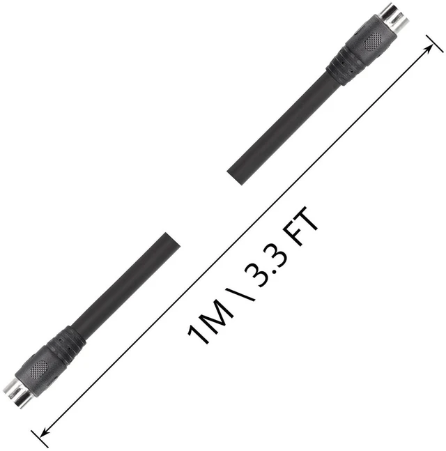 Alt view image 5 of 5 - AJMRTC DIN 13 Pin Male to Male Electrical Signal Control Cable, UL2919 Certified OD9.0mm 13PIN DIN Extension Cord for Industrial Equipment, Radio, Audio Signal Transmission
