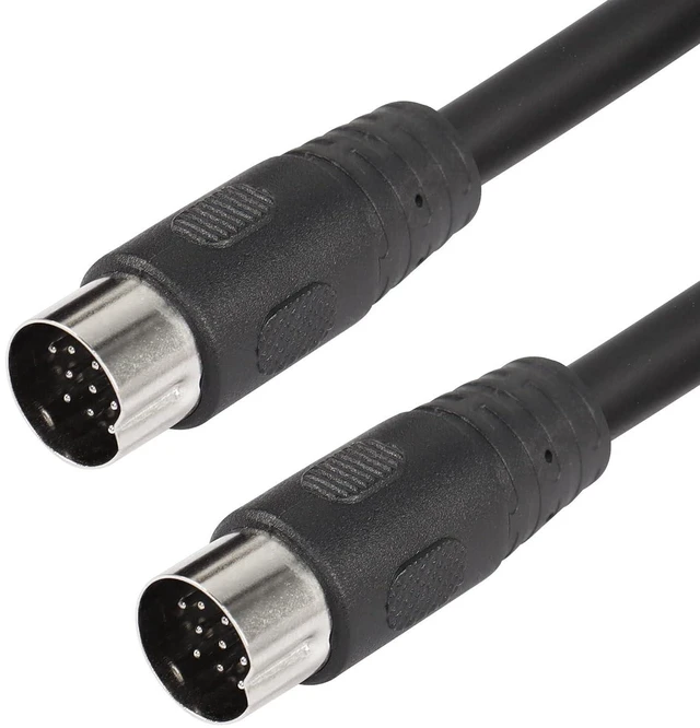 Alt view image 2 of 5 - AJMRTC DIN 13 Pin Male to Male Electrical Signal Control Cable, UL2919 Certified OD9.0mm 13PIN DIN Extension Cord for Industrial Equipment, Radio, Audio Signal Transmission