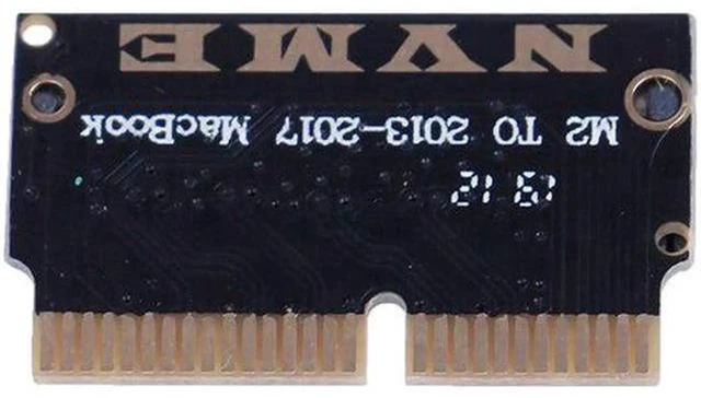 Alt view image 4 of 5 - AJMRTC M.2 Key M PCIe X4 NGFF SSD Adapter Card for MacBook Air Mid 2013 2014 2015 A1465 A1466, Convert Standard M.2 M-Key PCIe NVMe / AHCI SSD to Fit MacBook Proprietary SSD Slot, Laptop Storage Upgra