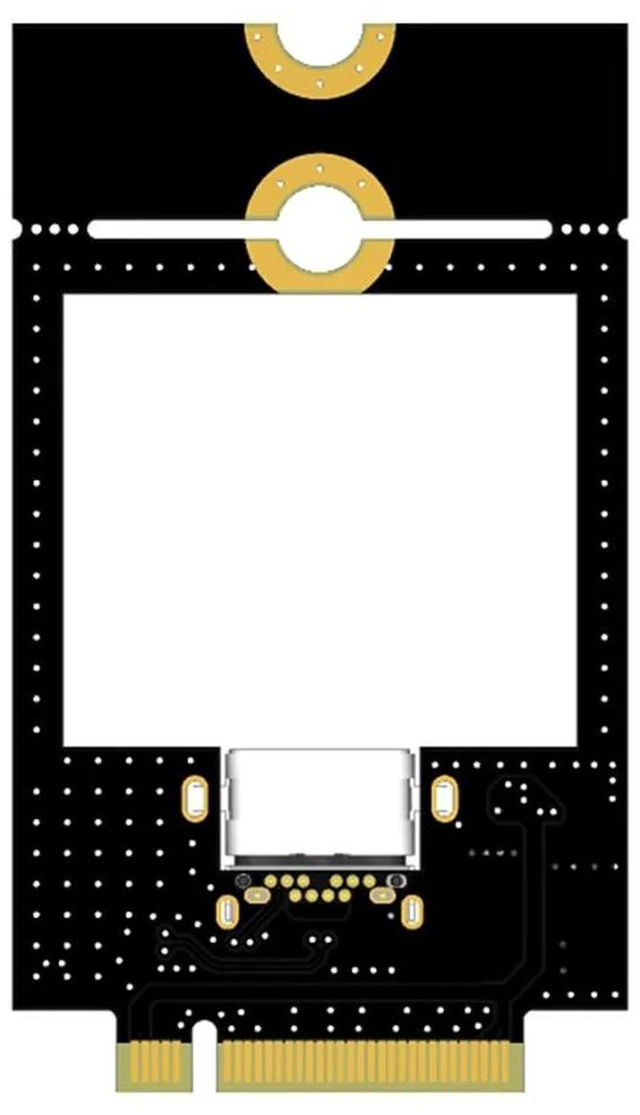 Alt view image 6 of 7 - AJMRTC M.2 B Key WWAN 4G LTE Module Adapter Card, NGFF M.2 B-Key to USB-C Expansion Board with Dual TF / Dual Nano SIM Slot, Compatible with 3042 & 3052 WWAN 3G/4G/5G Communication Module