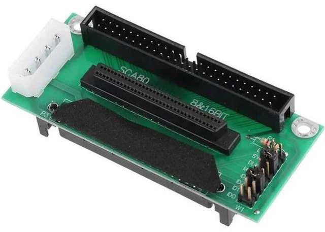 Alt view image 4 of 5 - AJMRTC SCA 80Pin to 68Pin & 50Pin SCSI Hard Drive Adapter Converter Board, SCA-2 80-Pin Internal SCSI to 68-Pin Wide SCSI and 50-Pin Narrow SCSI Converter Module for Legacy Server, Industrial Storage