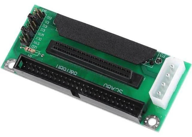 Alt view image 3 of 5 - AJMRTC SCA 80Pin to 68Pin & 50Pin SCSI Hard Drive Adapter Converter Board, SCA-2 80-Pin Internal SCSI to 68-Pin Wide SCSI and 50-Pin Narrow SCSI Converter Module for Legacy Server, Industrial Storage