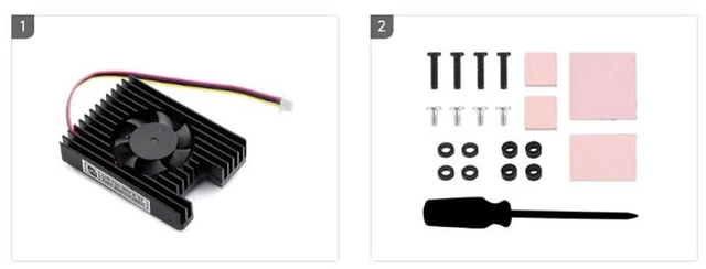 Alt view image 6 of 7 - AJMRTC CM5 5V PWM Cooling Fan Low Noise Heatsink Radiator M8011 Active Cooler for Raspberry Pi CM5 Module