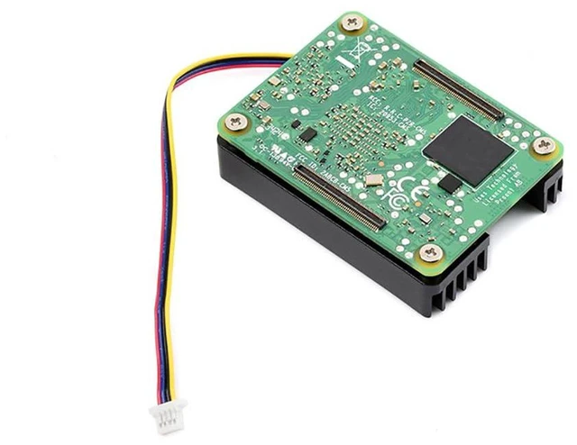 Alt view image 3 of 7 - AJMRTC CM5 5V PWM Cooling Fan Low Noise Heatsink Radiator M8011 Active Cooler for Raspberry Pi CM5 Module