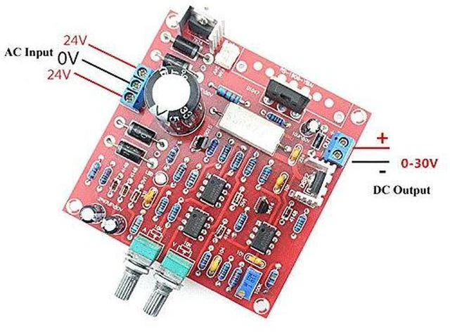 Alt view image 2 of 7 - AJMRTC 0-30V 2mA-3A Adjustable DC Regulated Power Supply DIY Kit, Constant Voltage Constant Current Module with Short Circuit Overcurrent Protection for Lab, Electronic Repair, DIY Circuit Testing