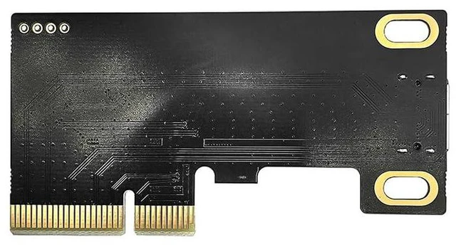 Alt view image 4 of 7 - AJMRTC PCIe 4.0 X4 to SFF-8612 OCuLink Female Adapter Card, Support SFF-8611 OCuLink Data Cable, Compatible with Motherboard PCIe X4 / X8 / X16 Slot for eGPU, U.2 NVMe SSD, Storage Expansion