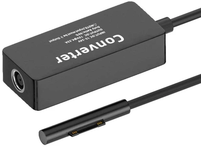 Main image of AJMRTC DC 4.5x3.0mm to Surface Charge Converter, 15V 65W Power Adapter Tip Compatible with Surface Pro3/4/5/6/7/8/9, Surface Book Pro, DC Power Charging Connector Converter